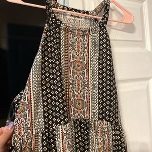 Plus size BoHo halter dress